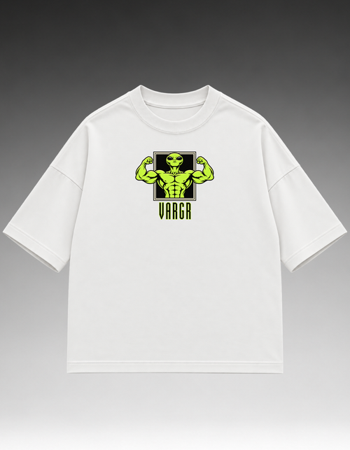 Camiseta Oversized - Alien na Barra