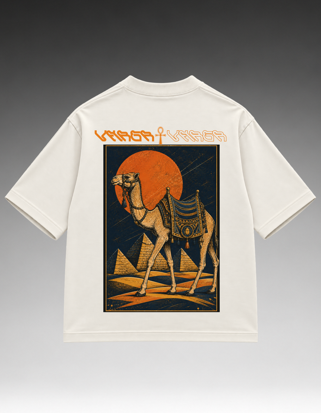 Camiseta Oversized - Camelo