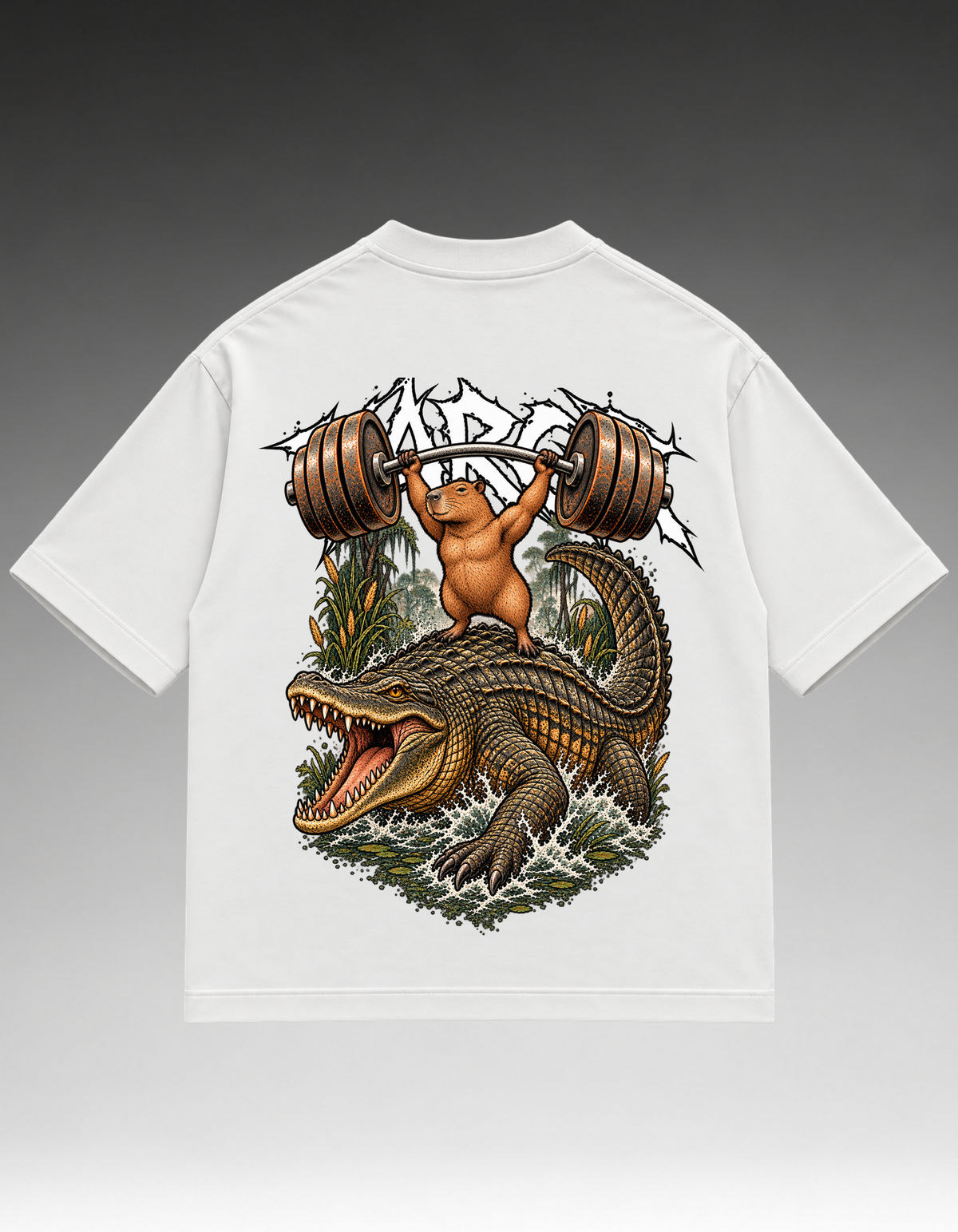 Camiseta Oversized - Capivara/Jacaré