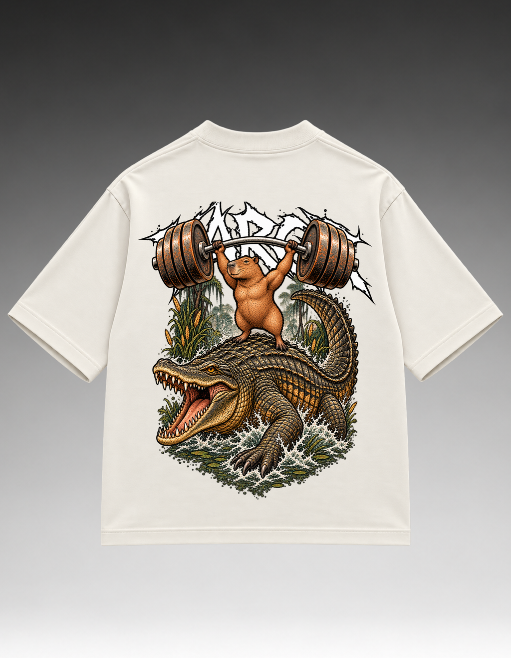 Camiseta Oversized - Capivara/Jacaré