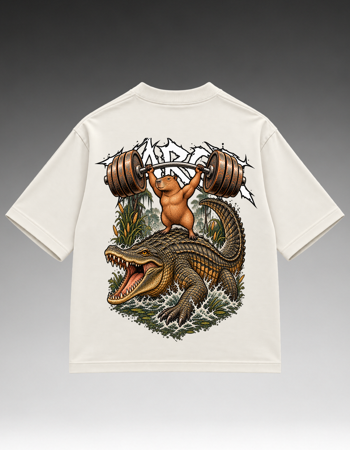 Camiseta Oversized - Capivara/Jacaré