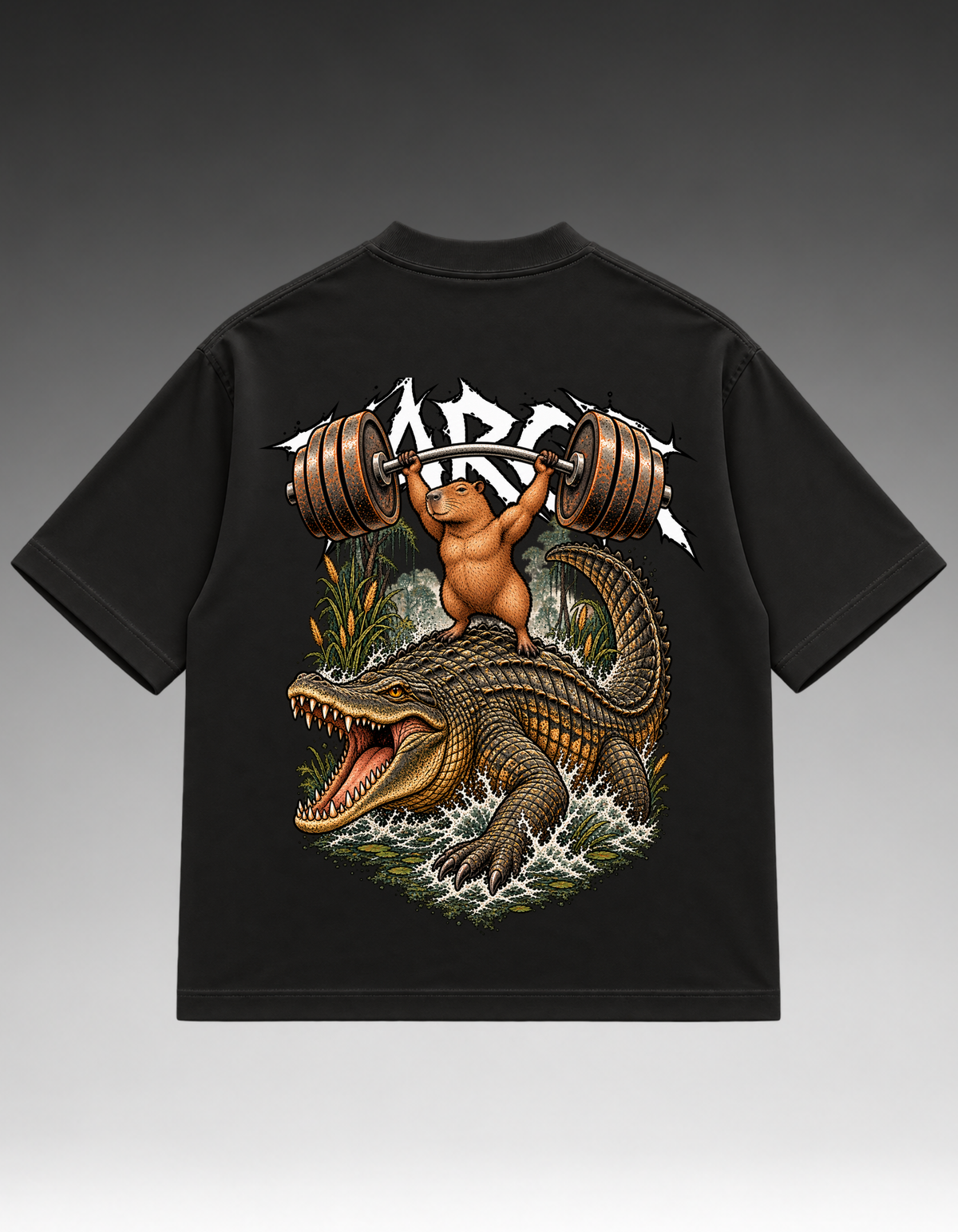 Camiseta Oversized - Capivara/Jacaré