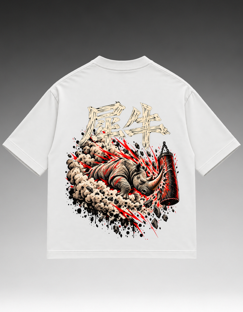 Camiseta Oversized - Rinoceronte