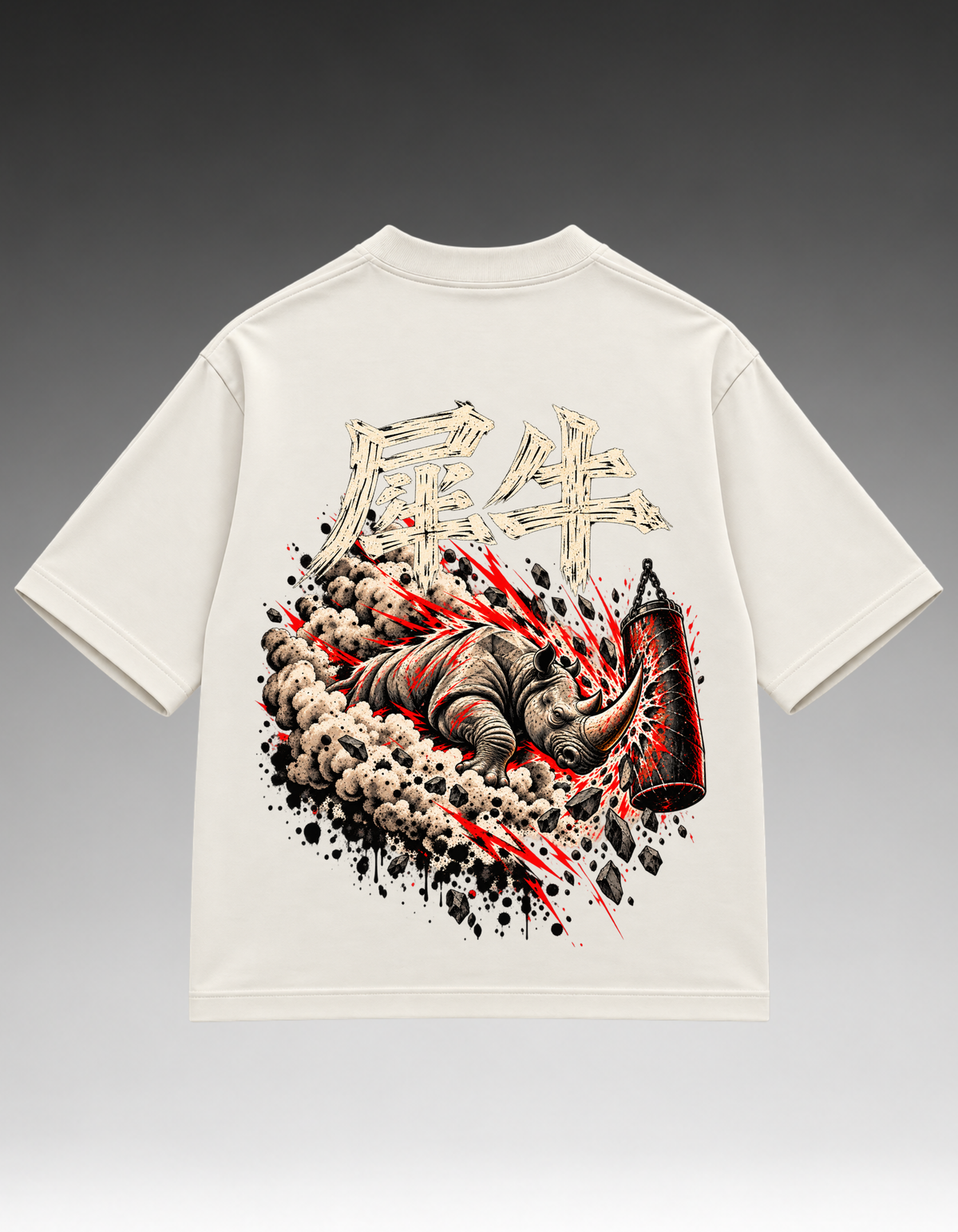 Camiseta Oversized - Rinoceronte